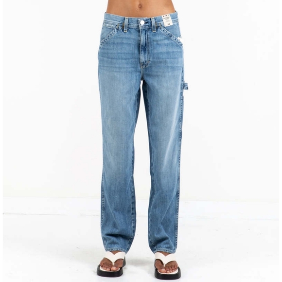 AMO DENIM PAINTERLY PANT Icon Blue Wash‎ Women's 28